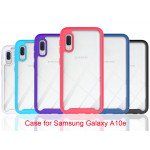 Wholesale Samsung Galaxy A10E, A102 Clear Dual Defense Hybrid Case (Purple)
